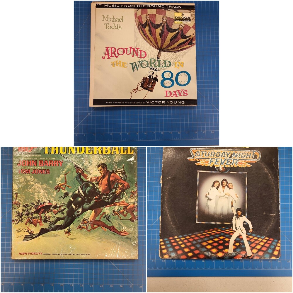 Lot of 3 Vinyl Records LP Soundtrack Around Artists Days Fever John Motion Movie